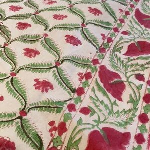 blockprint tablecloth